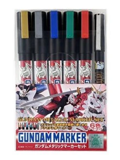 GSI Gundam Marker HG MG RG PG GMS121 Metallic Marker Set