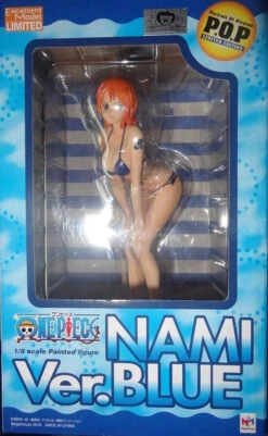 Megahouse POP Portrait Of Pirate 1/8 One Piece Nami Blue Bikini Scale Statue Figure