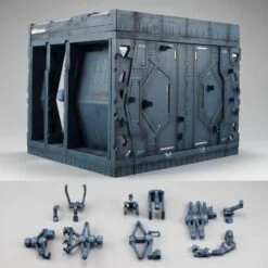 Megahouse Realistic Model Series 1/144 HG Gundam Seed GS05 Archangel Hangar Display -Bandai Zone 4535123833168c