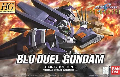 Bandai Gundam 1/144 HG Seed #44 CE:73 Stargazer GAT-X1022 Blu Duel Gundam Model Kit 4 Bandai Gundam 1/144 HG Seed #44 CE:73 Stargazer GAT-X1022 Blu Duel Gundam Model Kit - Image 2