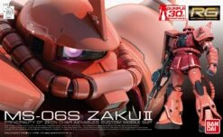 Bandai Gundam 1/144 RG #02 Gundam 0079 MS-06S Zaku II (Char Aznable's Custom) Model Kit -Bandai Zone 4543112655110