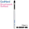 God Hand Godhand GH-EBRSUP-HML Brushwork Softest Hobby Filbert Paint Brush L For Plastic Model Kit -Bandai Zone 4562349873951a