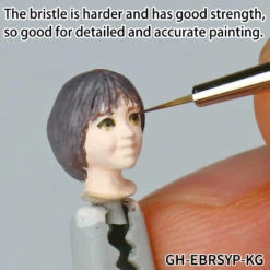 God Hand Godhand GH-EBRSYP-KG Brushwork Short Grip Sharp Point Extra Fine Paint Brush For Plastic Model Kit -Bandai Zone 4562349874354c