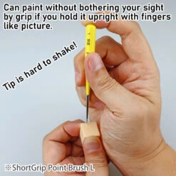 God Hand Godhand GH-EBRSYP-KH Brushwork Short Grip Sharp Point Fine Paint Brush For Plastic Model Kit -Bandai Zone 4562349874361e