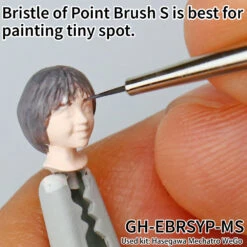 God Hand Godhand GH-EBRSYP-MS Brushwork Short Grip Point Brush S Paint Brush For Plastic Model Kit -Bandai Zone 4562349874378b