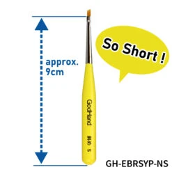 God Hand Godhand GH-EBRSYP-NS Brushwork Short Grip Oblique Brush S Paint Brush For Plastic Model Kit