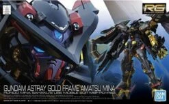 Bandai Gundam 1/144 RG #24 Seed Astray MBF-P01-Re2AMATU Gundam Astray Gold Frame Amatsu Mina Model Kit -Bandai Zone 4573102554604