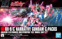 Bandai Gundam 1/144 HGUC #222 Gundam Narrative RX-9/C Narrative Gundam C-Packs Model Kit -Bandai Zone 4573102567604