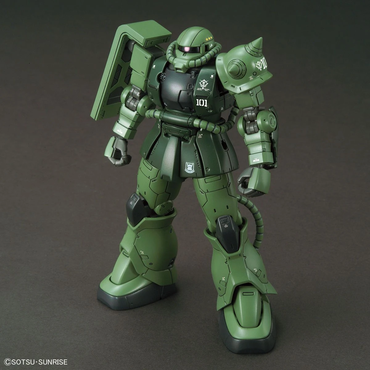Bandai Gundam 1/144 HG The Origin #025 MS-06C-6/R6 Zaku II Type C-6/R6 Model Kit 6 Bandai Gundam 1/144 HG The Origin #025 MS-06C-6/R6 Zaku II Type C-6/R6 Model Kit - Image 4