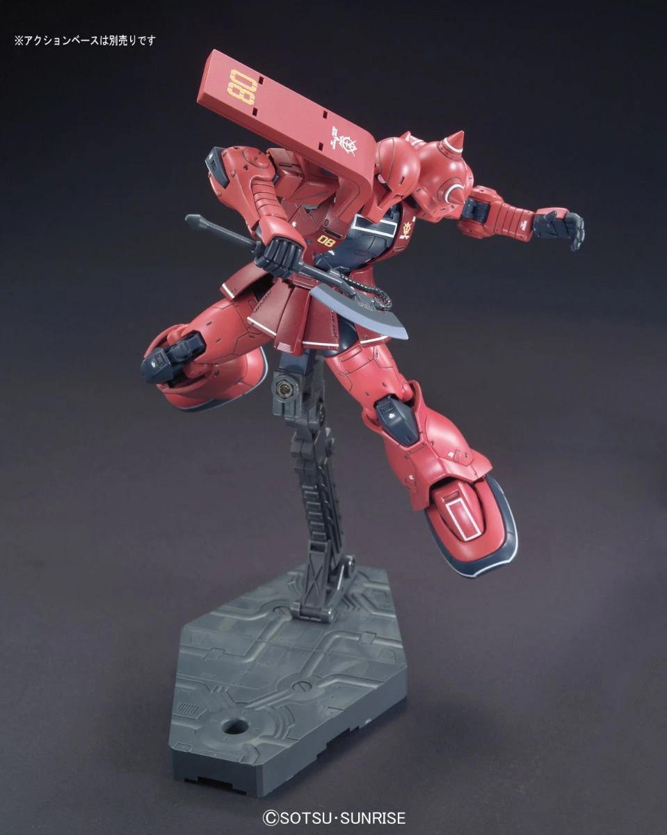 Bandai Gundam 1/144 HG The Origin #13 MS-05S Char Aznable Zaku I Model Kit 9 Bandai Gundam 1/144 HG The Origin #13 MS-05S Char Aznable Zaku I Model Kit - Image 7