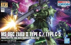 Bandai Gundam 1/144 HG The Origin #016 MS-06C Zaku II Type C/ Type C-5 Model Kit -Bandai Zone 4573102577382 b