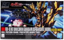 Bandai Gundam 1/144 HGUC #175 Gundam Unicorn RX-0[N] Unicorn Gundam 02 Banshee Norn Destroy Mode Model Kit -Bandai Zone 4573102587800
