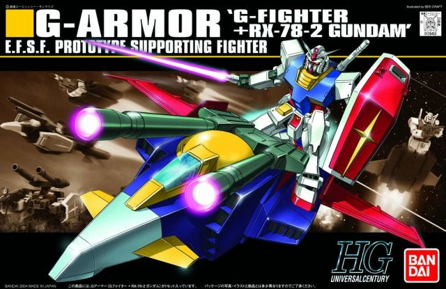 Bandai Gundam 1/144 HGUC #050 Gundam 0079 G-Armor (G-Fighter + RX-78-2 Gundam) Model Kit 8 Bandai Gundam 1/144 HGUC #050 Gundam 0079 G-Armor (G-Fighter + RX-78-2 Gundam) Model Kit - Image 6