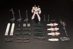 Bandai Gundam 1/144 HGUC #199 RX-0 Full Armor Unicorn Gundam (Destroy Mode/ Red Color Ver.) Model Kit -Bandai Zone 4573102604033h
