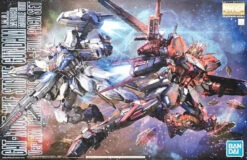 Bandai Gundam 1/100 MG Seed Aile Strike Gundam Ver. RM (Chine Red Color + Full Pack Set) Model Kit -Bandai Zone 4573102614001
