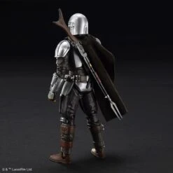Bandai Star Wars 1/12 Scale The Mandalorian Beskar Armor (Silver Coating Ver.) Model Kit -Bandai Zone 4573102617972f