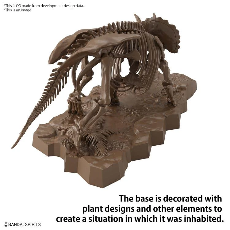 Bandai 1/32 Imaginary Skeleton Triceratops Scale Model Kit 5 Bandai 1/32 Imaginary Skeleton Triceratops Scale Model Kit - Image 3