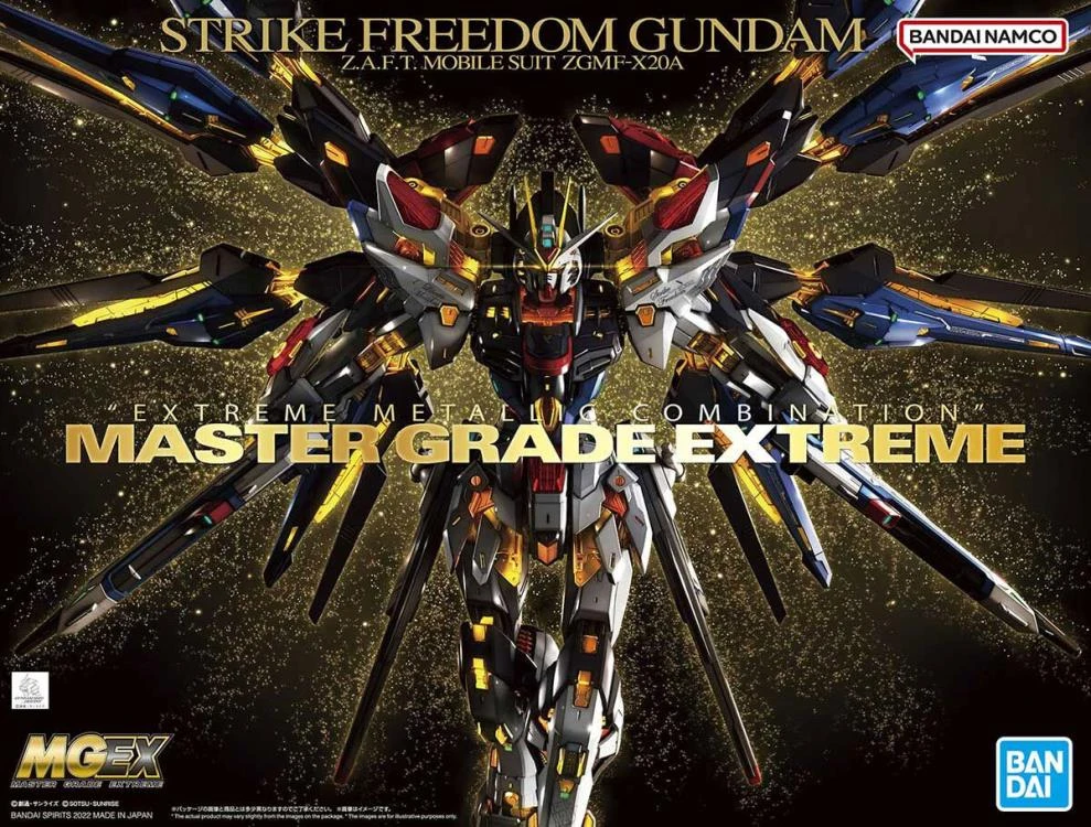 Bandai Gundam 1/100 MGEX Seed Destiny ZGMF-X20A Strike Freedom Gundam Model Kit 13 Bandai Gundam 1/100 MGEX Seed Destiny ZGMF-X20A Strike Freedom Gundam Model Kit - Image 11