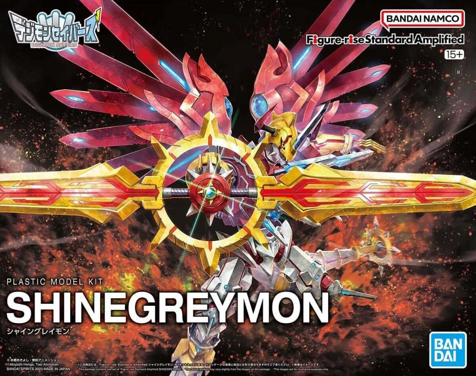 Bandai Figure-rise Standard Digimon Savers ShineGreymon (Amplified) Model Kit 13 Bandai Figure-rise Standard Digimon Savers ShineGreymon (Amplified) Model Kit - Image 11