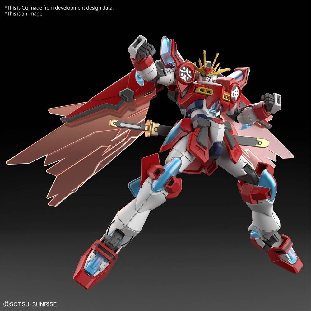 Bandai Gundam 1/144 HGBM #XX Shin Burning Gundam Model Kit 5 Bandai Gundam 1/144 HGBM #XX Shin Burning Gundam Model Kit - Image 3