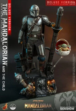 Hot Toys 1/4 Star Wars The Mandalorian And The Child (Deluxe) Quarter Scale Figure QS017 -Bandai Zone 4895228607041a