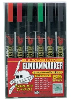 GSI Gundam Marker HG MG RG PG GMS108 Zeon Markers Set