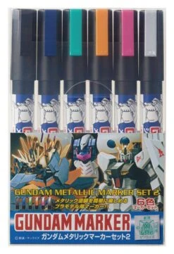 GSI Gundam Marker HG MG RG PG GMS125 Metallic Marker Set 2