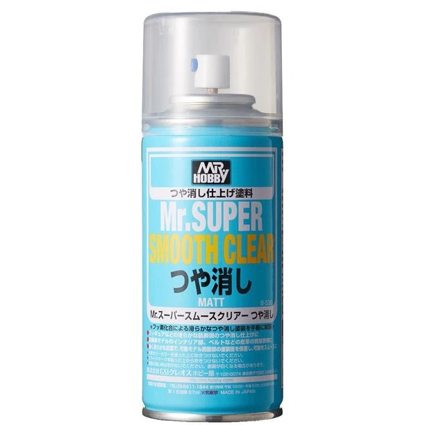 Mr. Hobby Mr. Super Smooth Clear Matt Spray 170ml B530 B-530 Model Kit 3 Mr. Hobby Mr. Super Smooth Clear Matt Spray 170ml B530 B-530 Model Kit