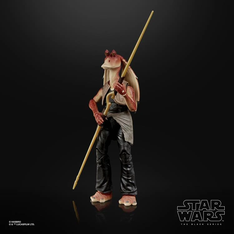 Hasbro Star Wars Black Series #01 The Phantom Menace Jar Jar Binks 6 Inch Action Figure 6 Hasbro Star Wars Black Series #01 The Phantom Menace Jar Jar Binks 6 Inch Action Figure - Image 4