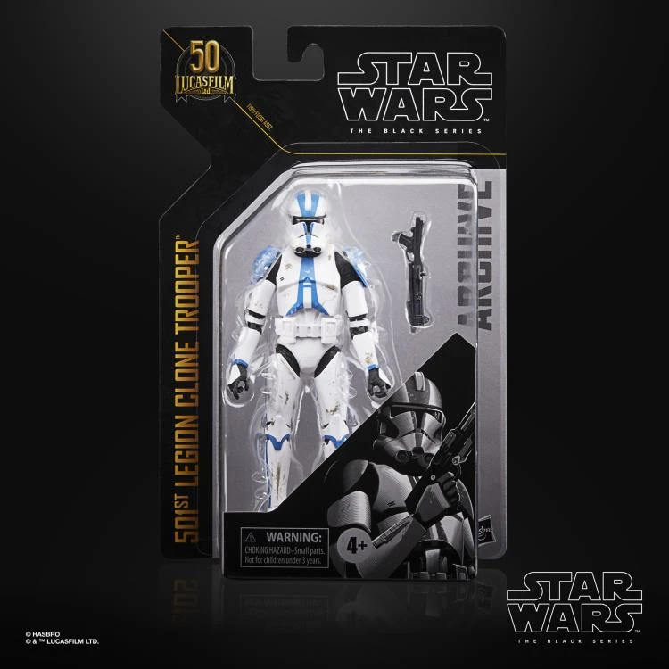Hasbro Star Wars Black Series Archive Collection 501st Clone Trooper (The Clone Wars) 6 Inch Action Figure 6 Hasbro Star Wars Black Series Archive Collection 501st Clone Trooper (The Clone Wars) 6 Inch Action Figure - Image 4