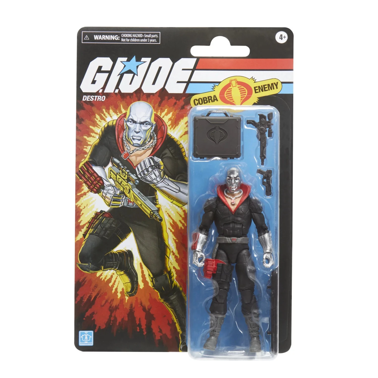 Hasbro Retro G.I. Joe Destro Walmart Exclusive Action Figure 5 Hasbro Retro G.I. Joe Destro Walmart Exclusive Action Figure - Image 3