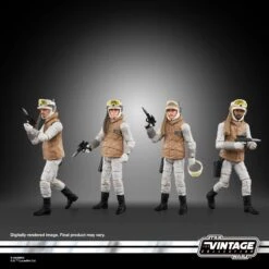 Hasbro Star Wars Vintage Collection Rebel Soldier (Echo Base Battle Gear) F5555 3.75" Action Figure 4-Pack -Bandai Zone 5010994180591c
