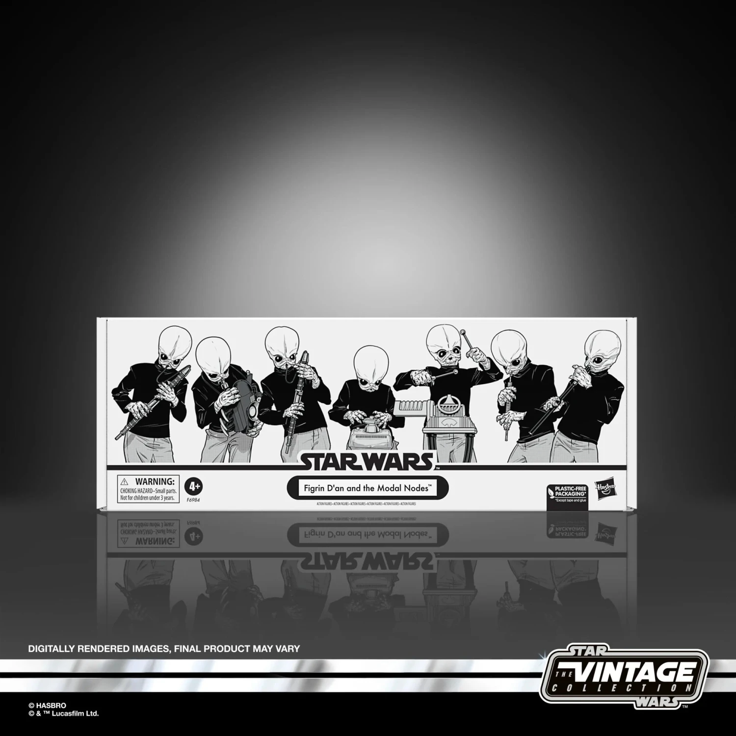 Hasbro Star Wars The Vintage Collection Figrin D’an And The Modal Nodes 3.75 Exclusive 7 Figures 4 Hasbro Star Wars The Vintage Collection Figrin D’an And The Modal Nodes 3.75 Exclusive 7 Figures - Image 2