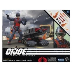 Hasbro G.I. Joe Classified Series Scrap-Iron & Anti-Armor Drone Action Figure -Bandai Zone 5010996112552