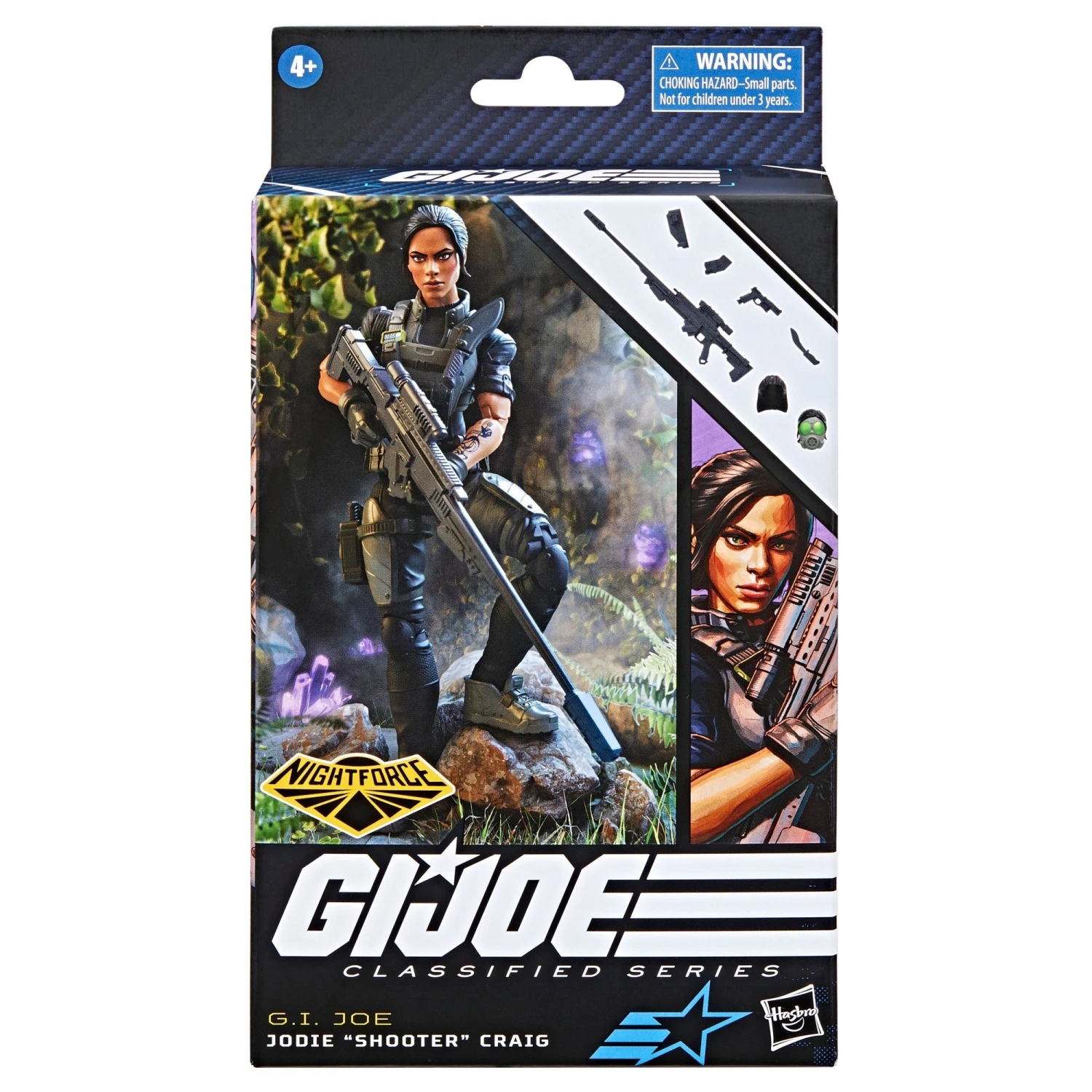 Hasbro G.I. Joe Classified Series #90 Nightforce Jodie "Shooter" Craig Action Figure 10 Hasbro G.I. Joe Classified Series #90 Nightforce Jodie "Shooter" Craig Action Figure - Image 8