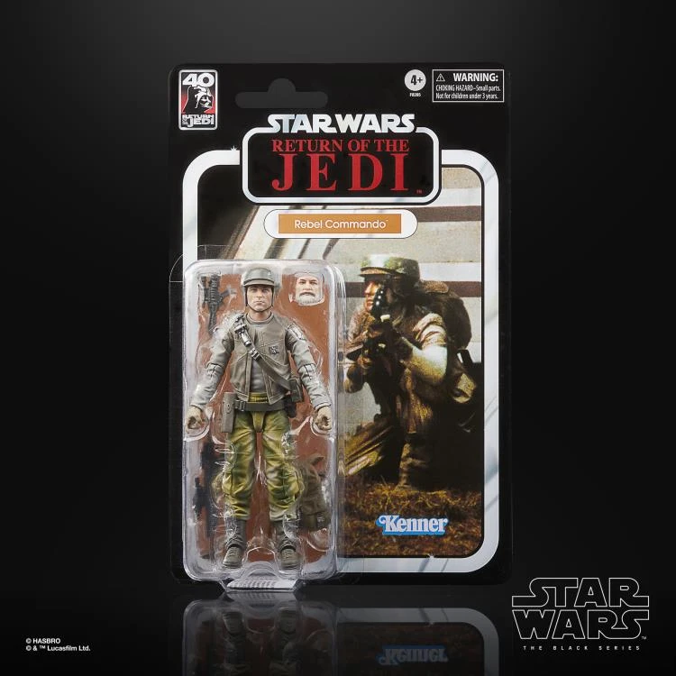 Hasbro Star Wars Black Series 40th Anniversary Return Of The Jedi Rebel Commando 6 Inch Action Figure 9 Hasbro Star Wars Black Series 40th Anniversary Return Of The Jedi Rebel Commando 6 Inch Action Figure - Image 7